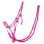 QHP Free Riding Rope Halter with Reins - Fuchsia