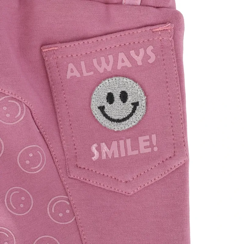 QHP Rosalynn Junior Girls Breeches - Cheery Pink-2