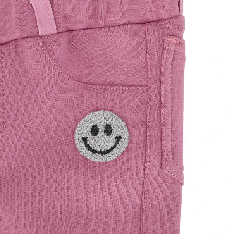 QHP Rosalynn Junior Girls Breeches - Cheery Pink-3