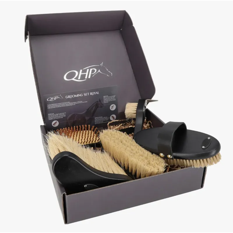 QHP Royal Grooming Set - Black