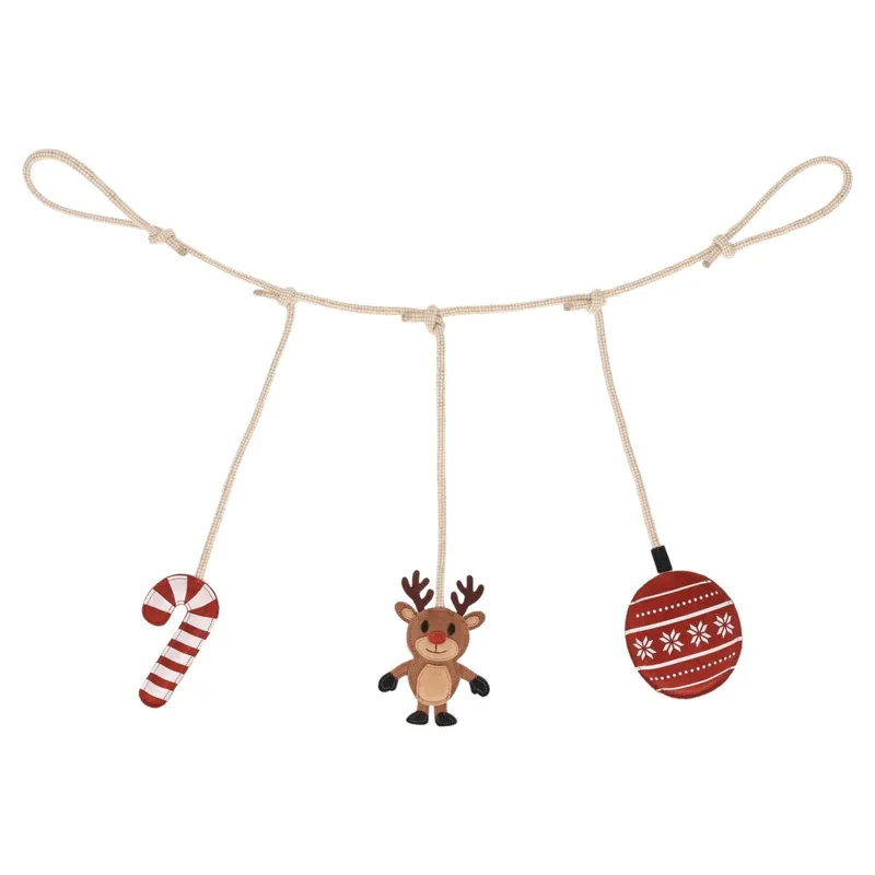QHP Hanger Christmas Gift Box Horse Stable Toy - Rudolph
