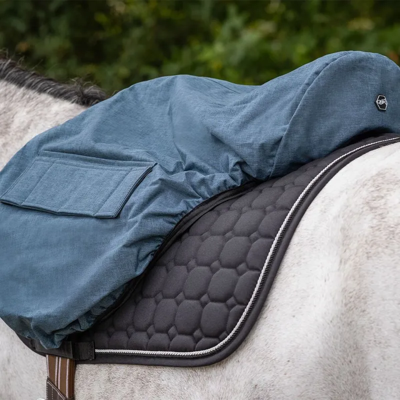 QHP Saddle Cover - Blue-2