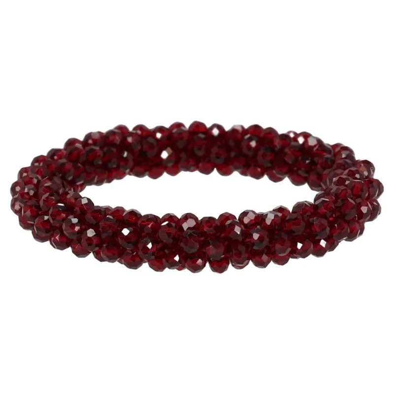 QHP Shine Hair Scrunchie - Burgundy