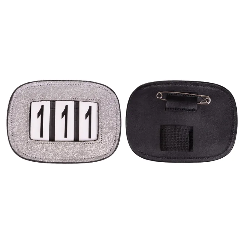 QHP Shine Number Holder - Silver