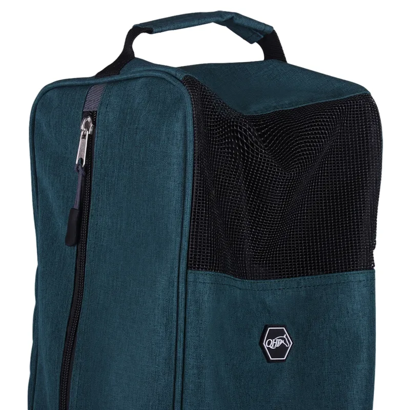 QHP Side Zip Boot Bag - Dark Green-2
