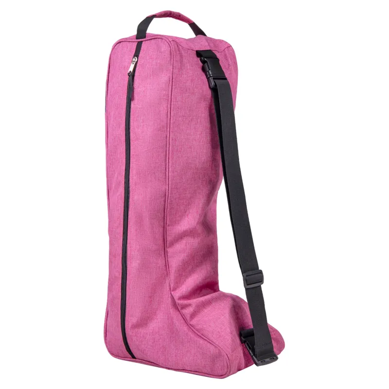 QHP Side Zip Boot Bag - Pink-1