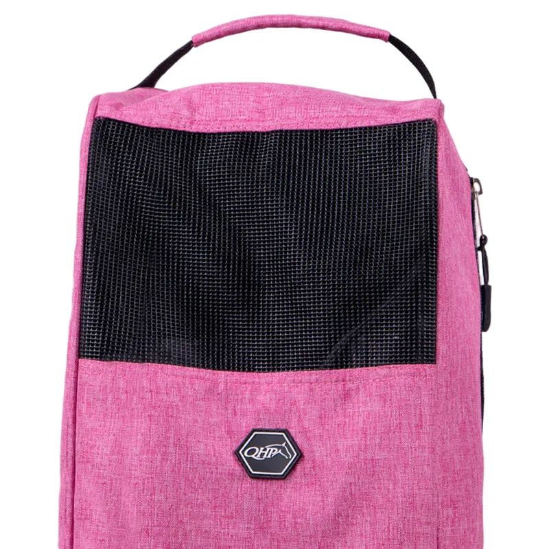 QHP Side Zip Boot Bag - Pink-2