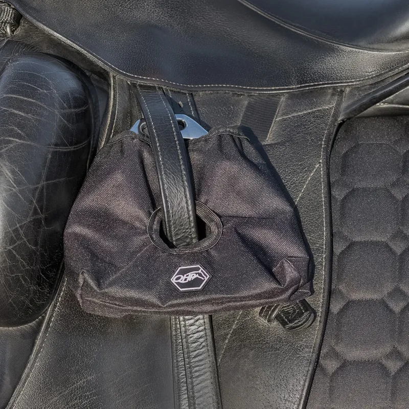 QHP Stirrup Covers - Black-1