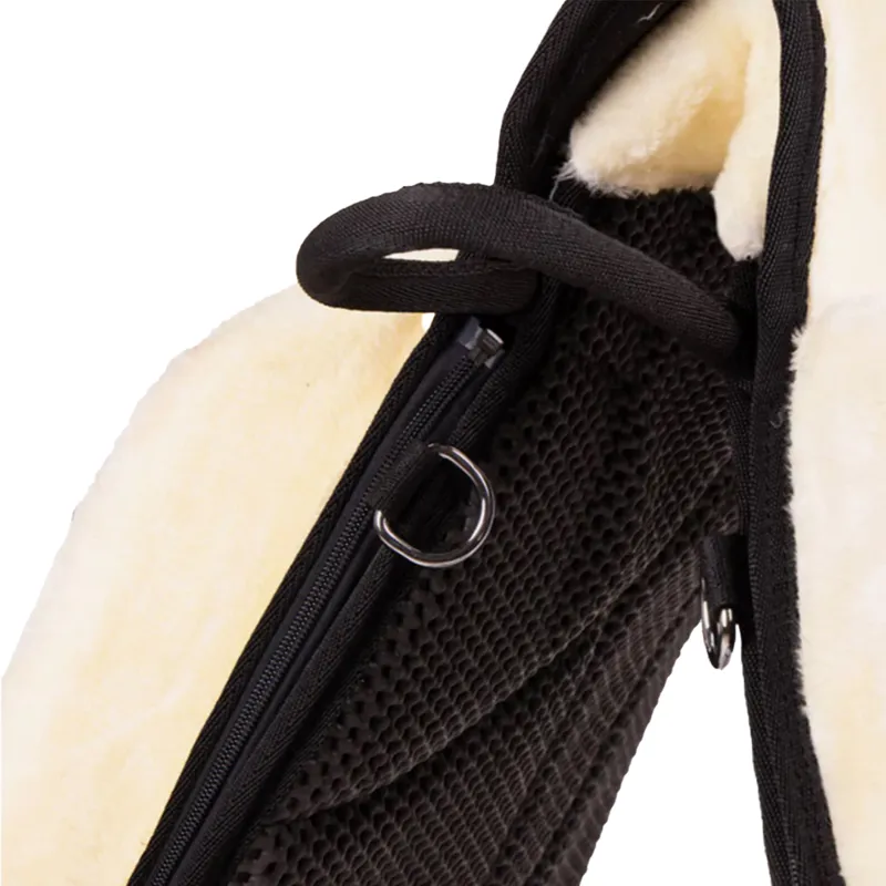 QHP Super Soft Bareback Pad - Black/Cream-3