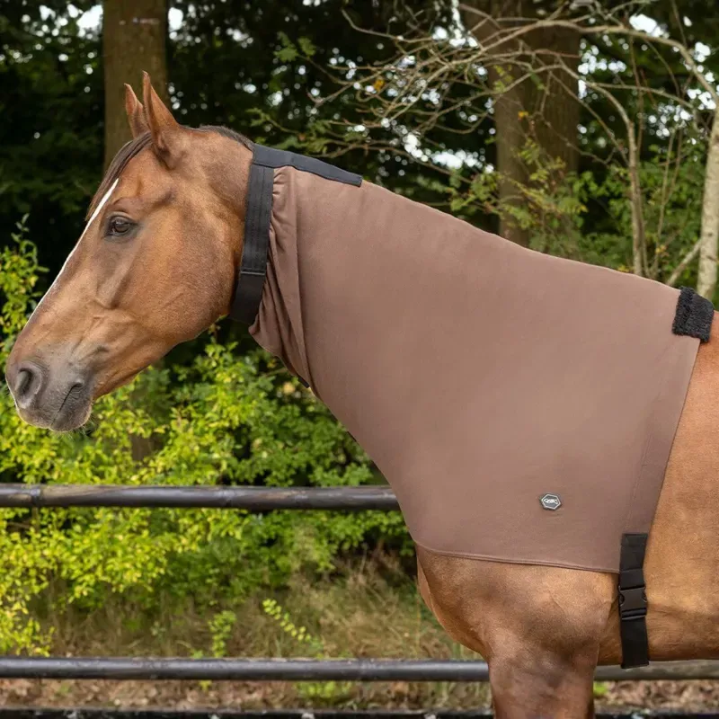 QHP Sweet Itch Fly Neck Cover - Brown