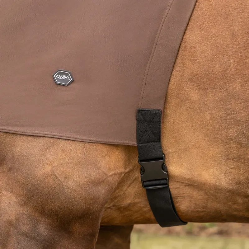 QHP Sweet Itch Fly Neck Cover - Brown-1