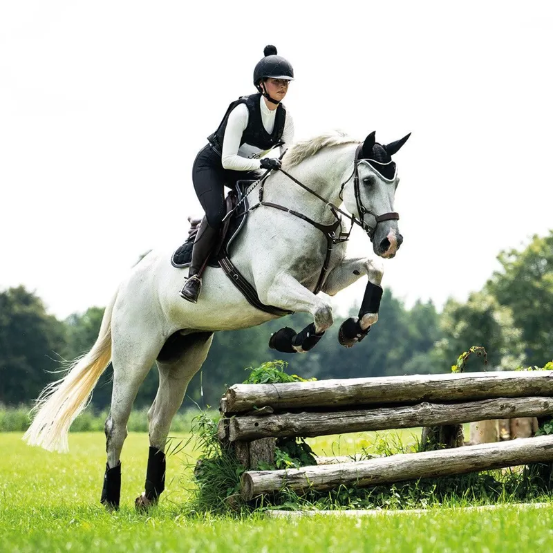 QHP Technical Eventing Tendon Boots - Black-5