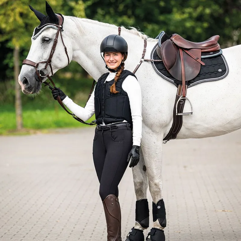 QHP Technical Eventing Fetlock Boots - Black-4
