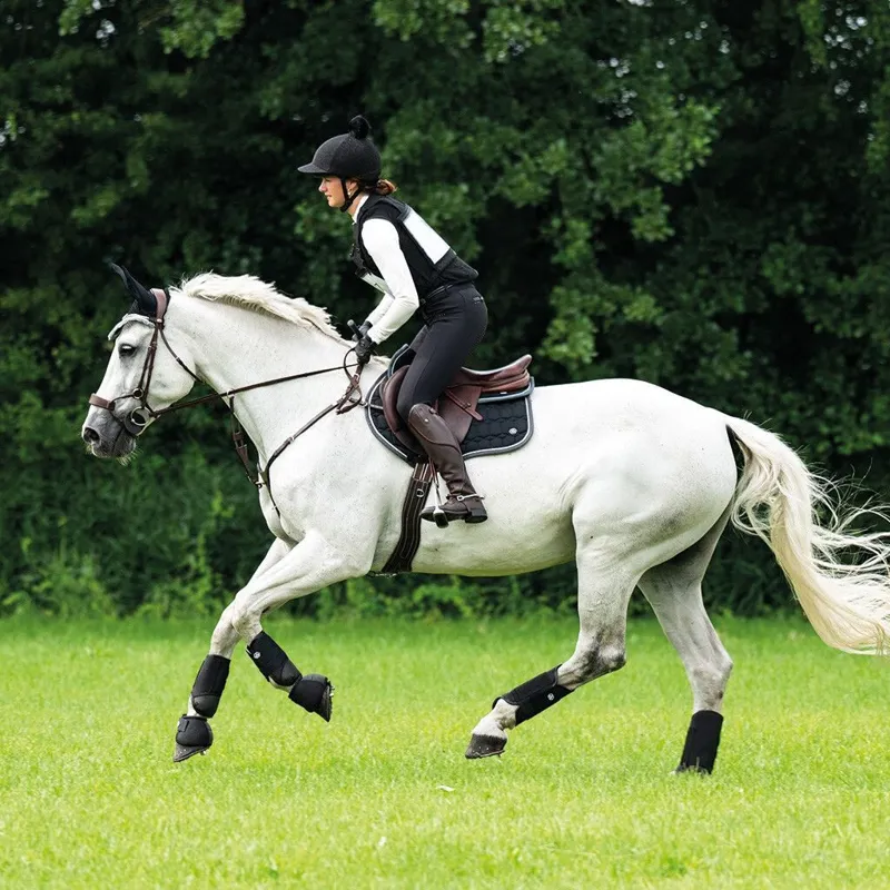 QHP Technical Eventing Fetlock Boots - Black-2