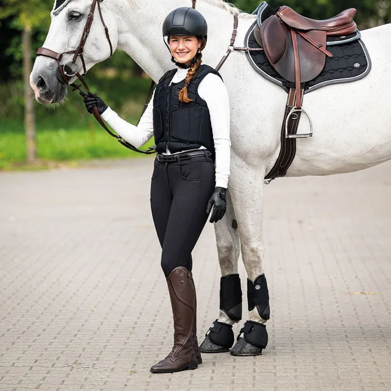 QHP Technical Eventing Fetlock Boots - Black-4