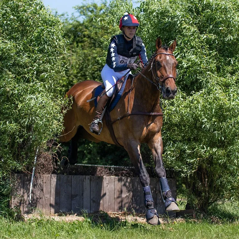 QHP Technical Eventing Fetlock Boots - Navy-3