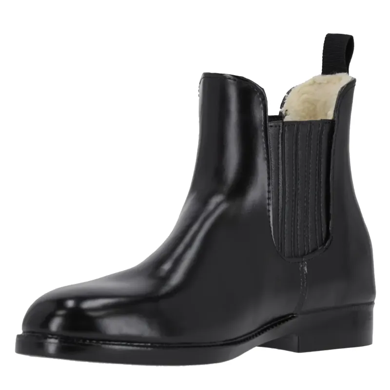 QHP Thermo Junior Jodhpur Boots - Black-1