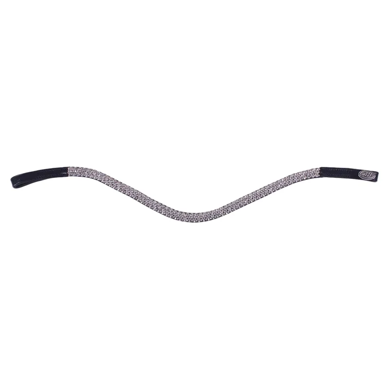 QHP Verbena Browband - Black/Silver