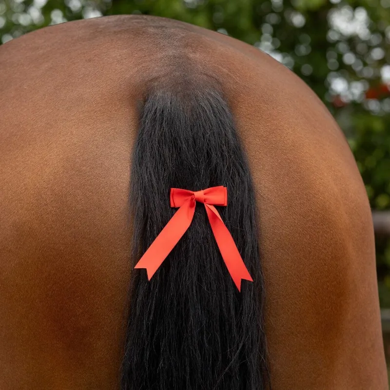 QHP Warning Tail Bow - Red-2