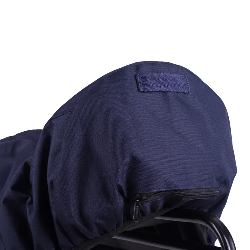 QHP Turnout Extra Water Repellent Saddle Cover - Navy-5