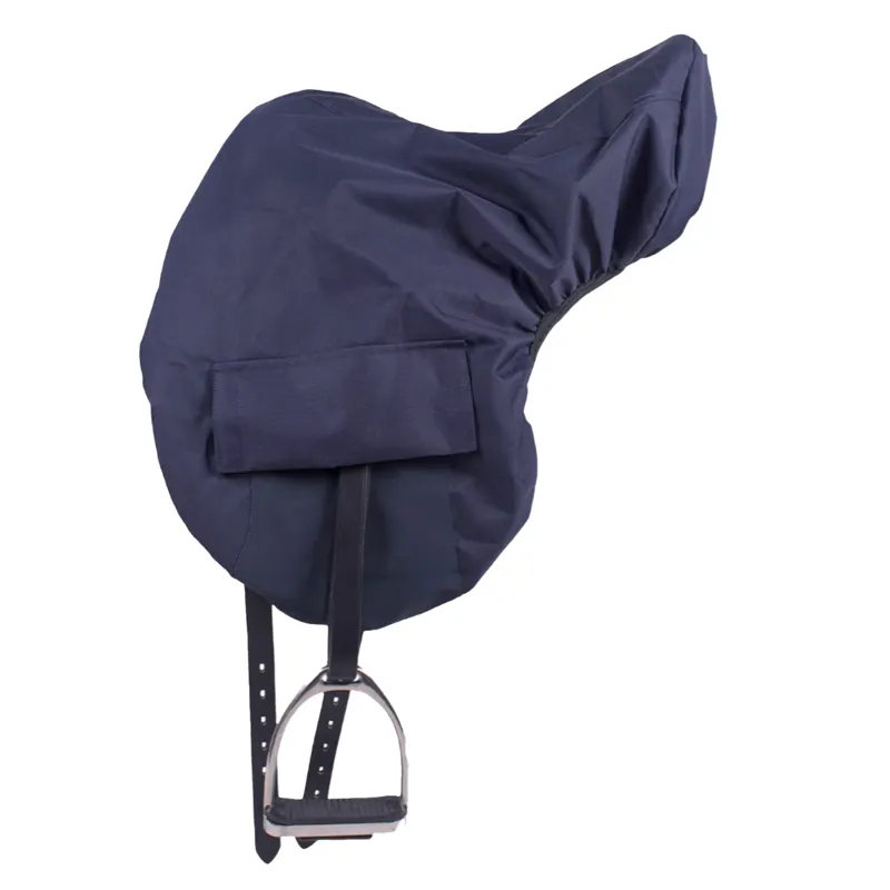 QHP Turnout Extra Water Repellent Saddle Cover - Navy-4