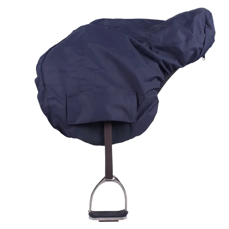 QHP Turnout Extra Water Repellent Saddle Cover - Navy-1