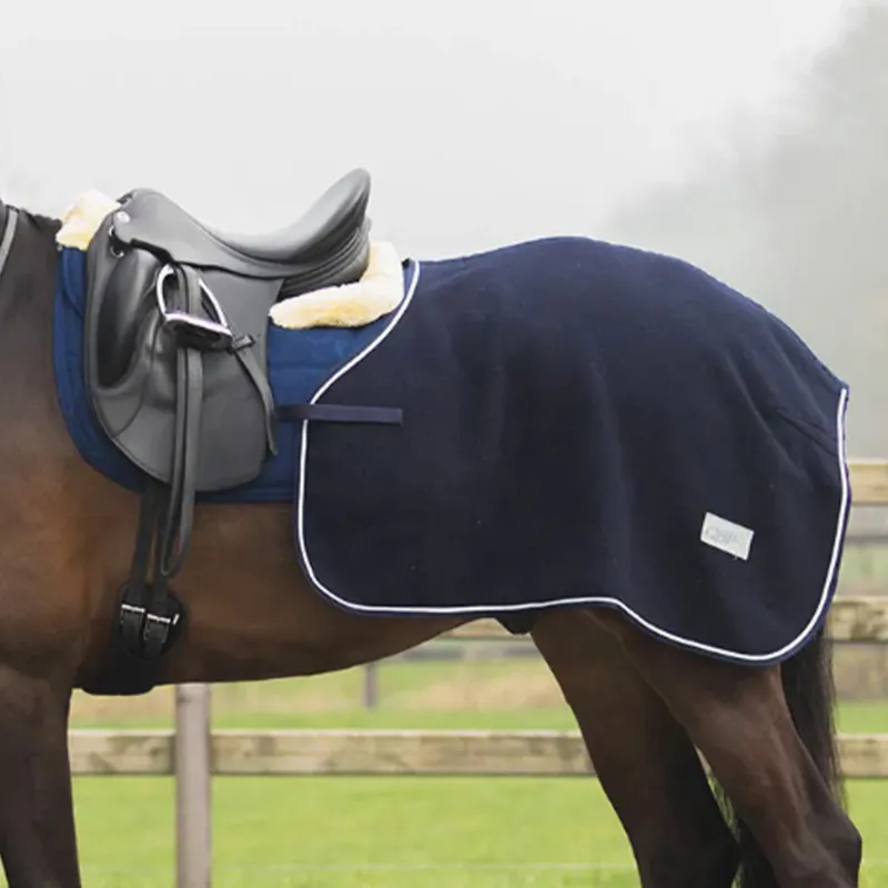 QHP Wool Exercise Quarter Sheet - Navy