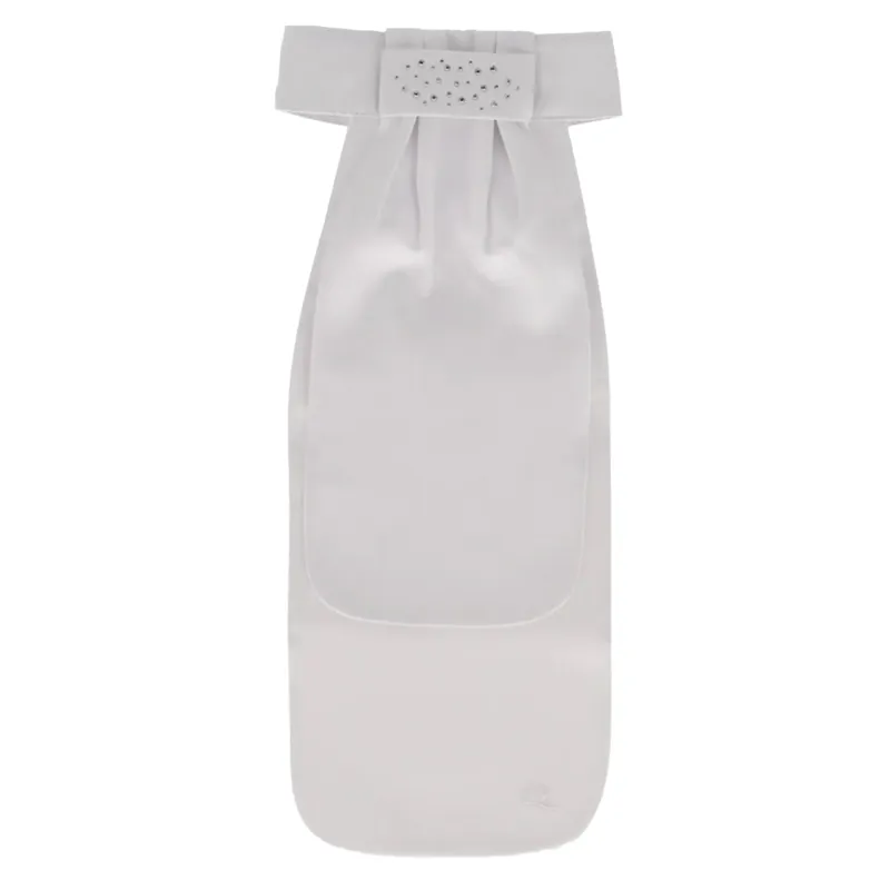 QHP Zizah Stock Tie - White/Silver