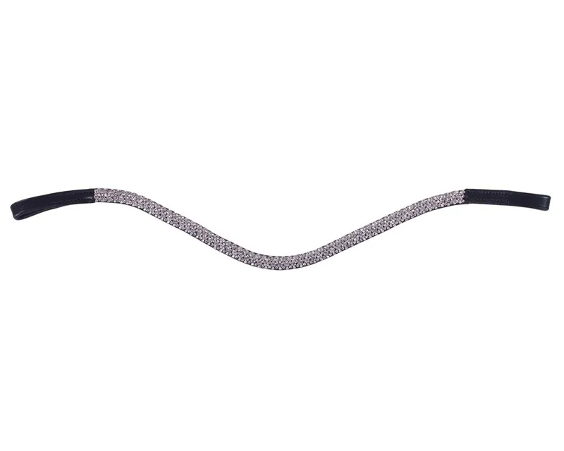 QHP Verbena Browband - Black/Silver