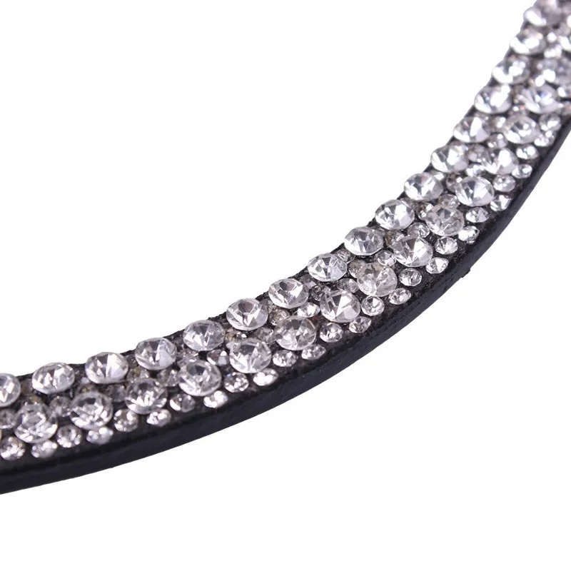 QHP Verbena Browband - Black/Silver-1