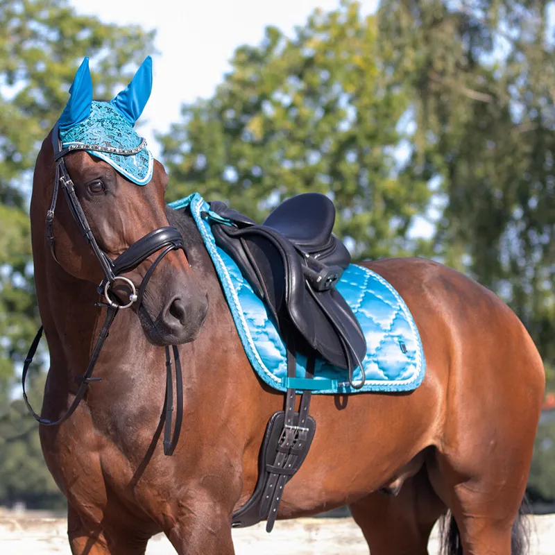 QHP Sevilla Ear Net - Turquoise-1