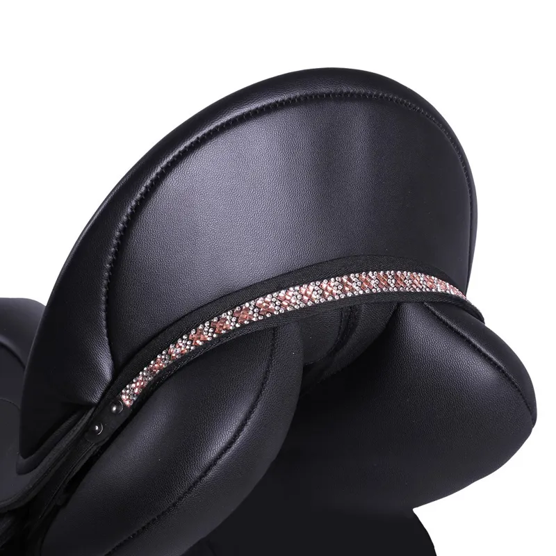 QHP Macey Saddle Jewel Black/Silver