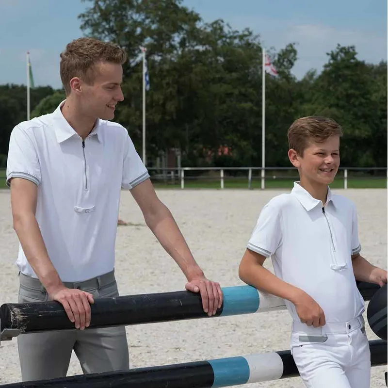 QHP Mark Mens Competition Shirt - White-2