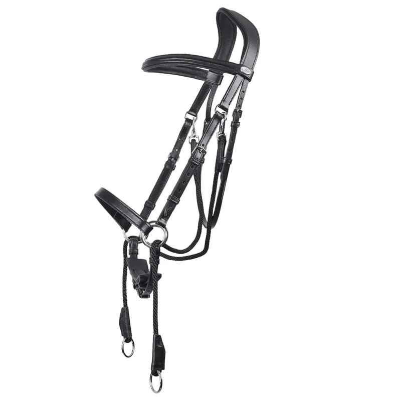 QHP Ceto Anatomical Bitless Bridle - Black