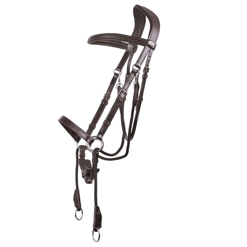 QHP Ceto Anatomical Bitless Bridle - Brown