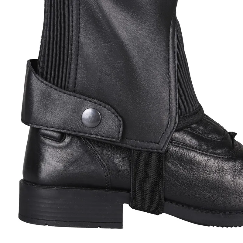 QHP Shimmer Junior Half Chaps - Black-2