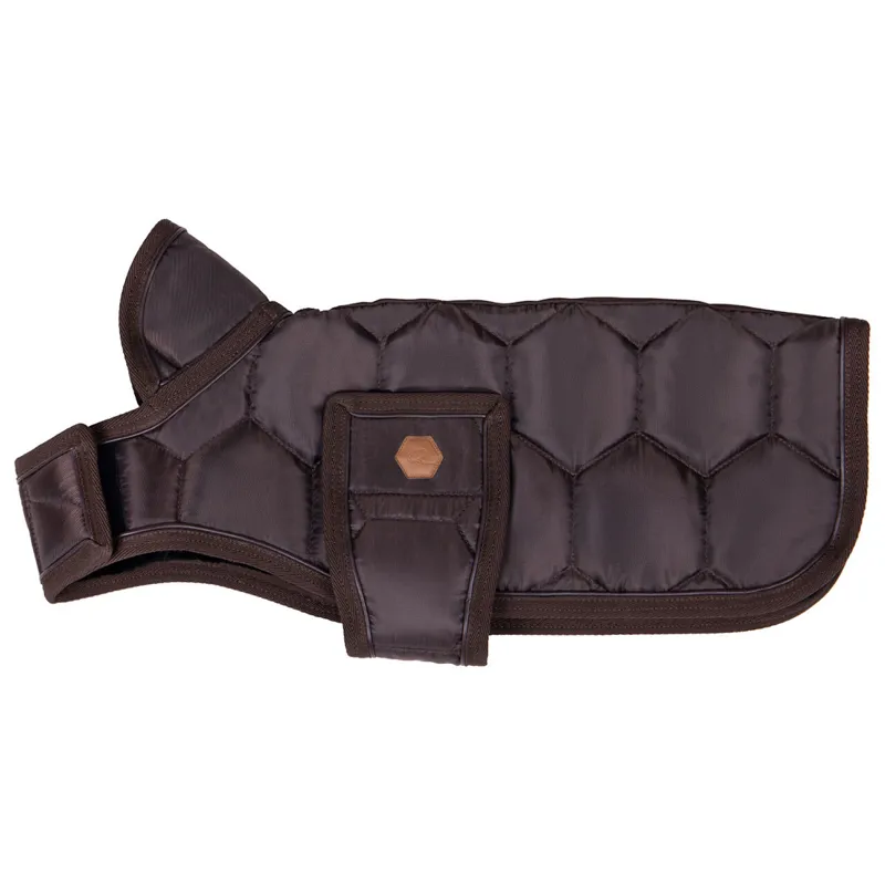 QHP Classy Dog Coat - Dark Brown-1