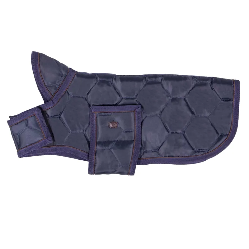 QHP Classy Dog Coat - Navy-1