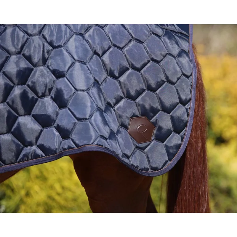 QHP Classy Quilt 100g Quarter Sheet - Navy-2