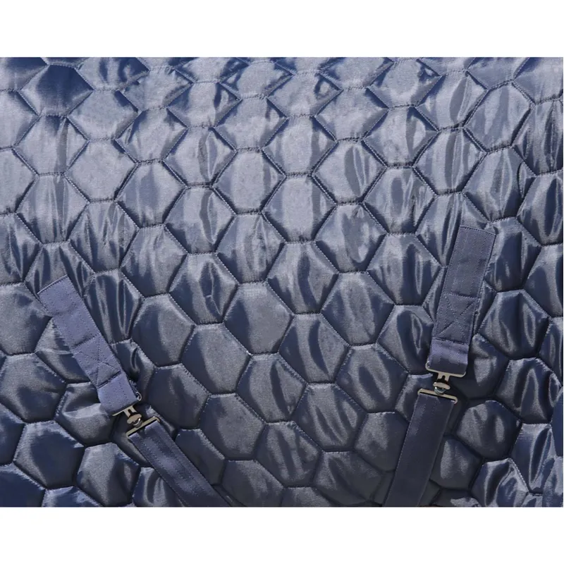 QHP Classy Quilt 100g Stable Rug - Navy-3