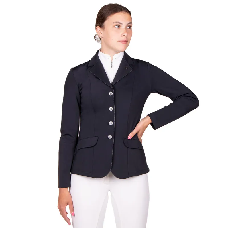 QHP Elaina Junior Girls Competition Jacket - Black