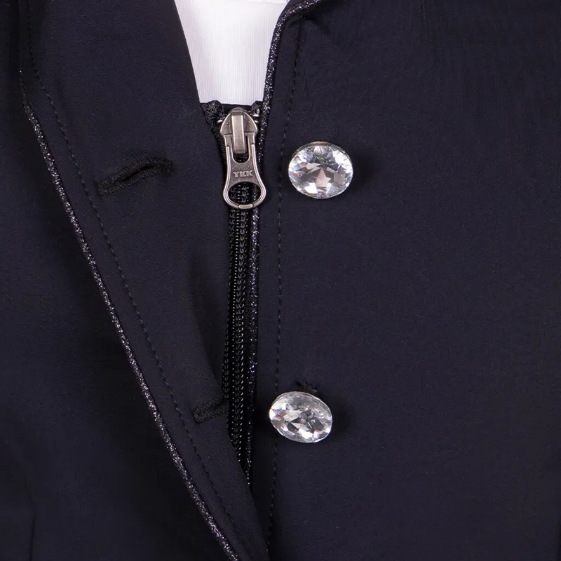 QHP Elaina Junior Girls Competition Jacket - Black-6