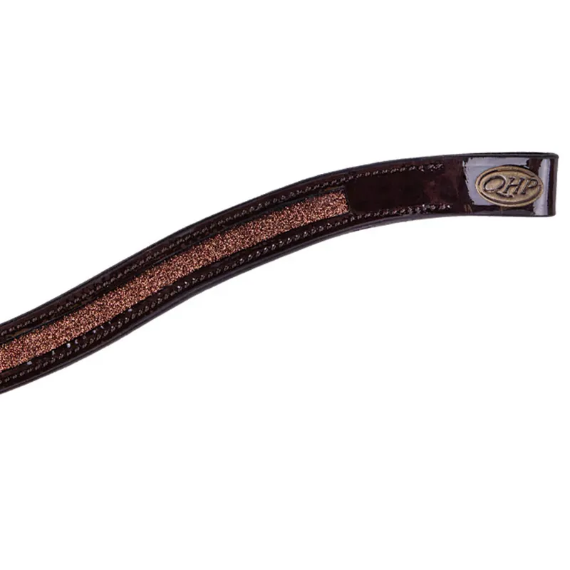 QHP Hailyn Glitter Browband - Brown-1
