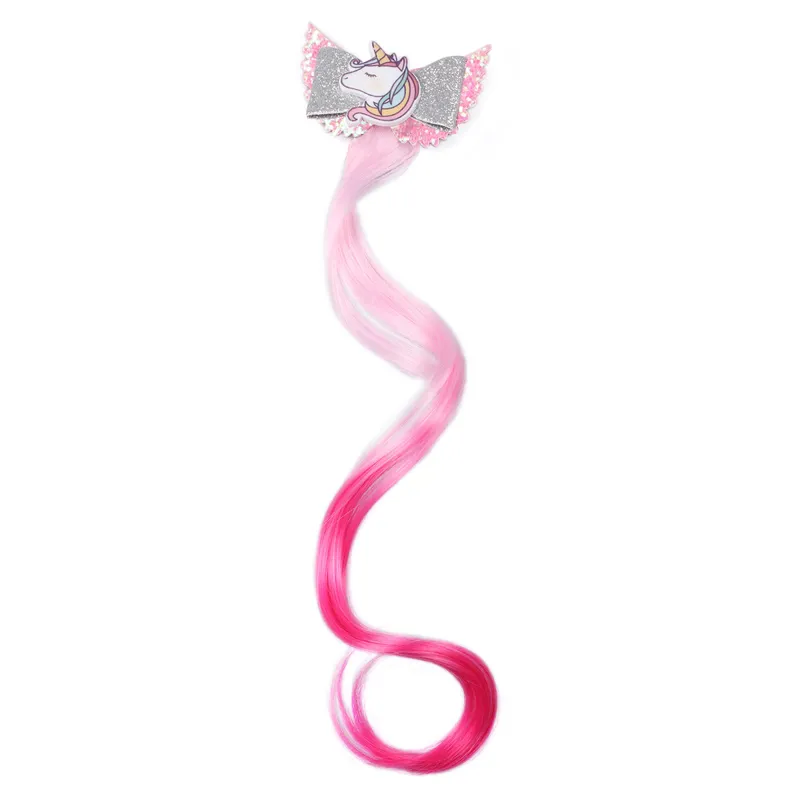 QHP Unicorn Horse Hair Extension - Daisy Pink