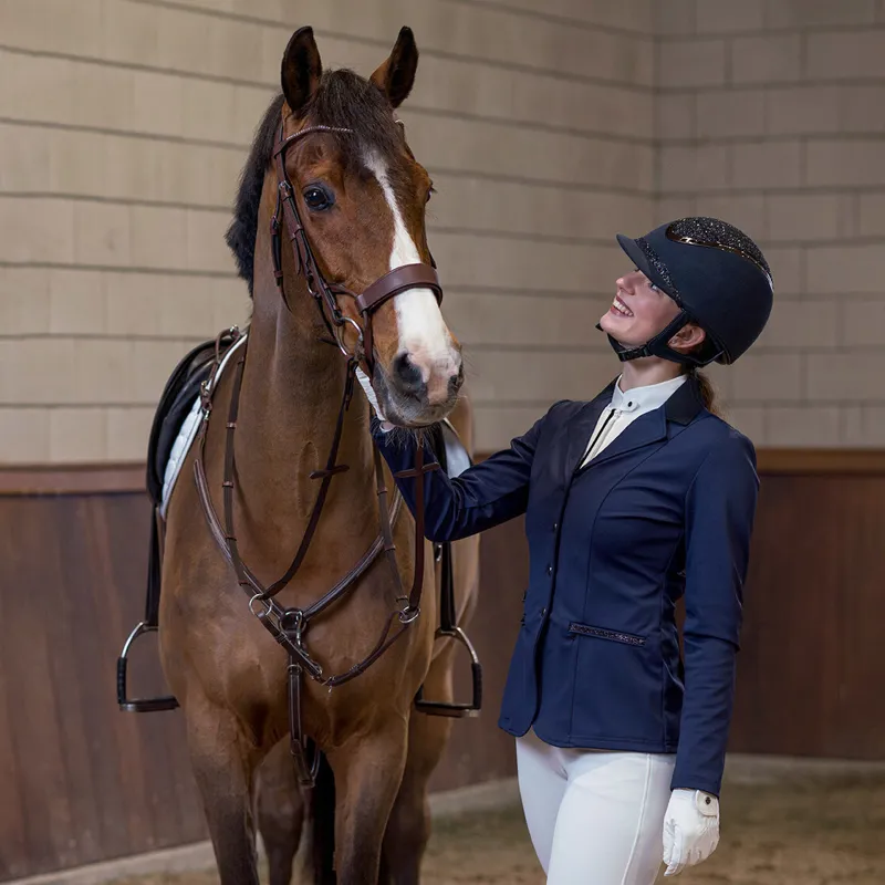 QHP Juliet Ladies Show Jacket - Blue-5