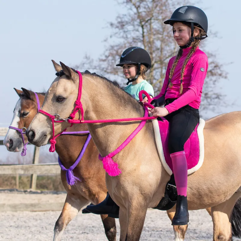 QHP Rope Neck Strap - Fuchsia-1