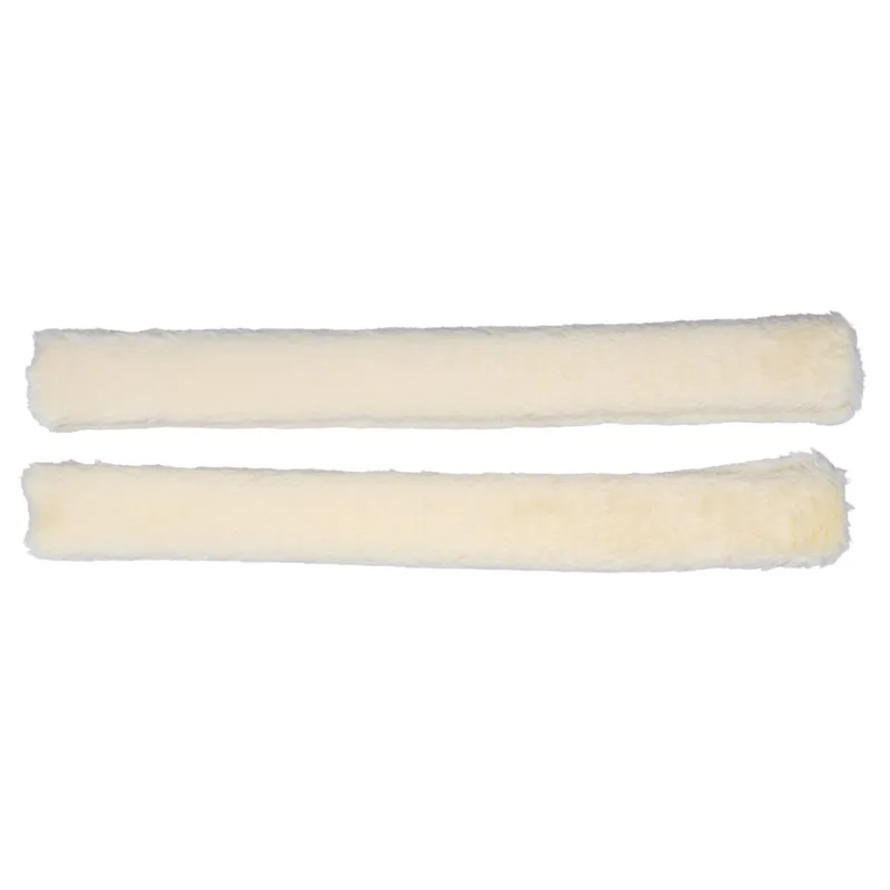 QHP Faux Fur Rein Covers - Cream