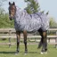 QHP Sweet-Itch Combo Neck Fly Rug - Zebra
