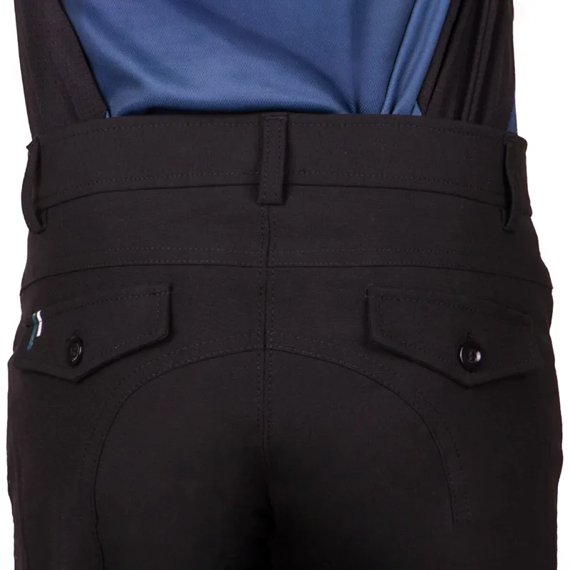 QHP Swen Knee Grip Junior Boys Breeches - Black-5