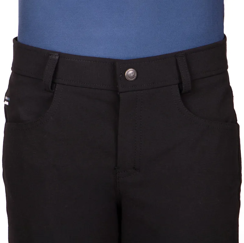 QHP Swen Knee Grip Junior Boys Breeches - Black-3